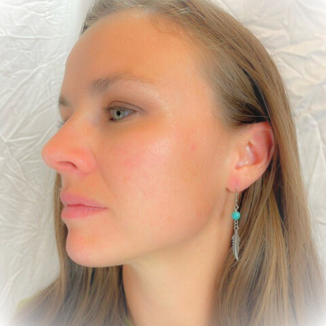 Turquoise Feather Earrings – Silver Plated Charms & Surgical Steel Hooks