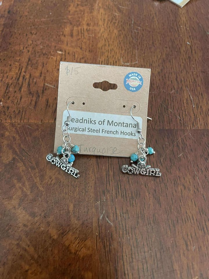 Western Collection Earrings – Handcrafted with Natural Stone & Western Charms