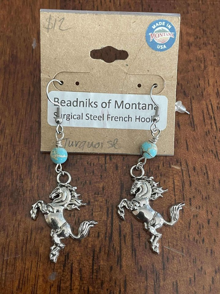 Western Collection Earrings – Handcrafted with Natural Stone & Western Charms