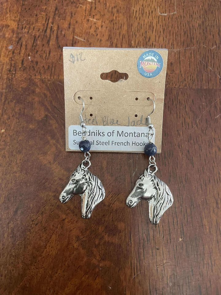 Western Collection Earrings – Handcrafted with Natural Stone & Western Charms