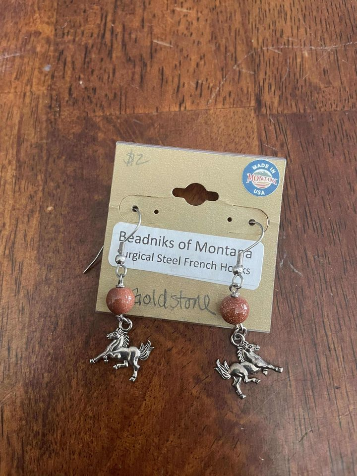 Western Collection Earrings – Handcrafted with Natural Stone & Western Charms